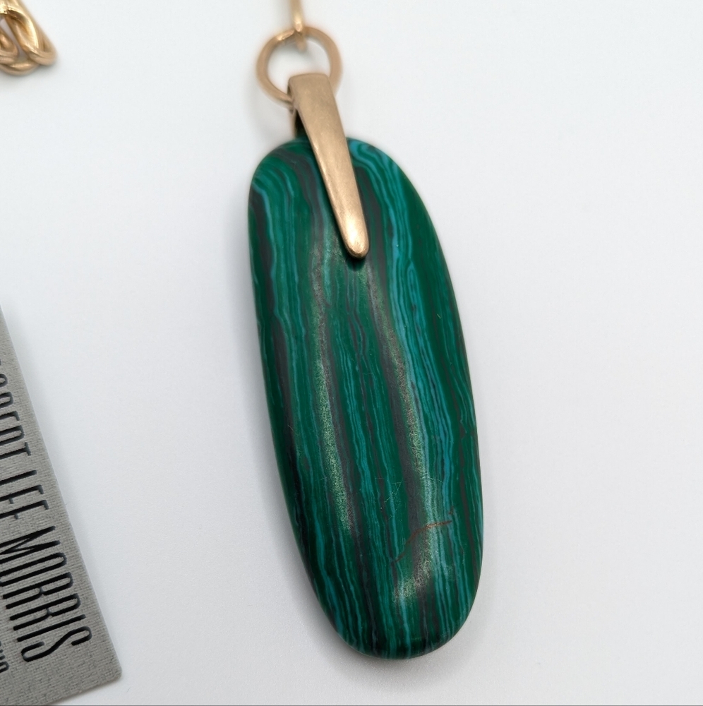 Robert Lee Morris SOHO Sculptural Stone Pendant Y Necklace NEW - Picture 9 of 9